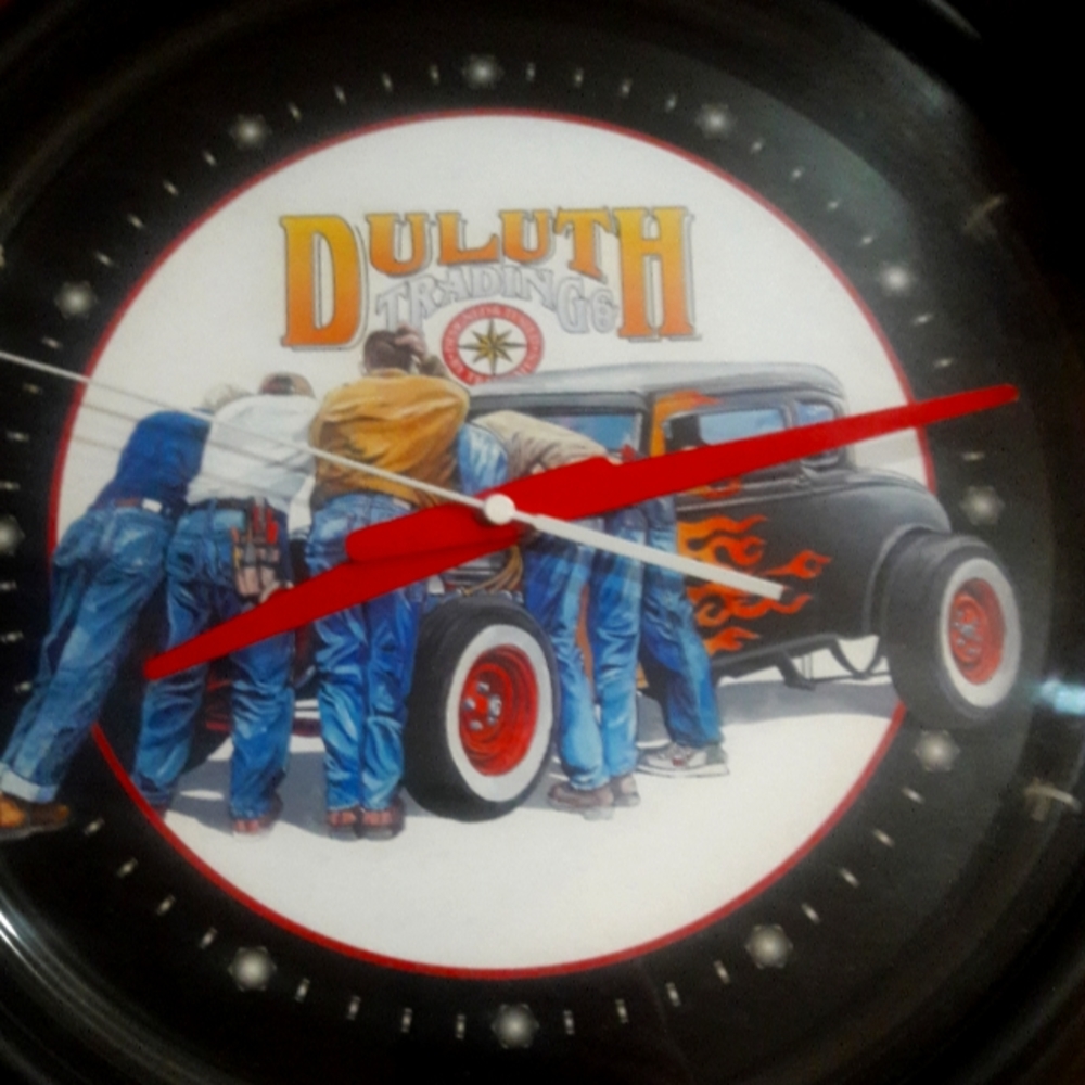 Duluth Trading Company Hot Rod Collectable Clock